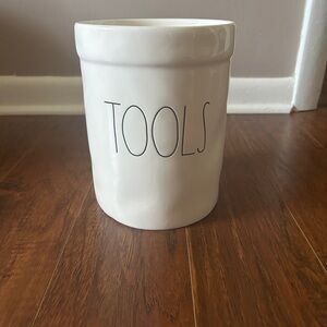 Rae Dunn Cream Ceramic Tools Organizer